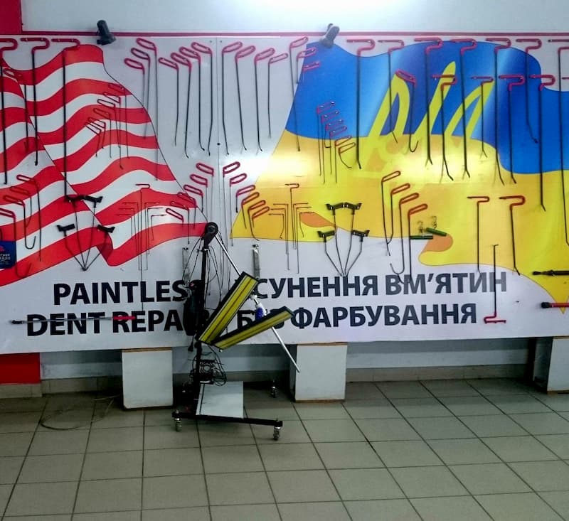удаление вмятин после града